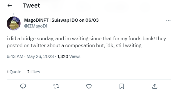 SylvainCrypt0's tweet photo. 😱 ATTENTION AUX DOMMAGES COLLATERAUX : #Multichain

"J'ai utilisé le Bridge dimanche, et j'attends depuis que mes fonds soient rendus! ils ont posté sur twitter à propos d'une compensation mais, idk, aucune nouvelle."

Ca me rappelle #FTX 😣, je t'explique pourquoi 👇🏻

1/9 ⤵️ https://t.co/uDMnu1DIG1