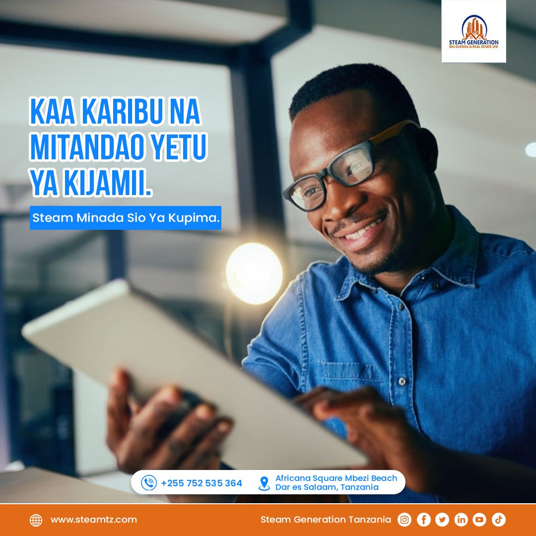 steamgenltd's tweet photo. 🔥 Steam Generation Minada! 🔥
Pata wateja kwa haraka na ufanisi mkubwa kupitia minada yetu.
Jiunge nasi leo na ujiweke kwenye mstari wa mbele wa biashara yako! 💨🚀
#SteamGeneration
#MinadaYaSteam
#BiasharaYaHaraka https://t.co/vzSh9qduC2