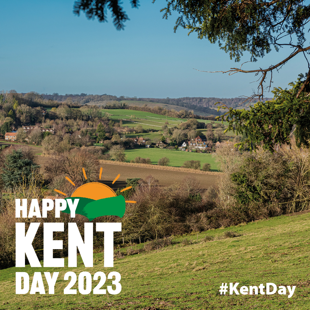 Kent_cc's tweet photo. Happy #KentDay 2023🎠 @prendsvp said: "Kent has it all - glorious countryside deserving of its #GardenofEngland badge, a spectacular coastline with iconic landmarks like the #WhiteCliffsofDover &amp; a diverse heritage, culture and economy. The greatest place to live, work and play!" https://t.co/6Fbf30xuGV