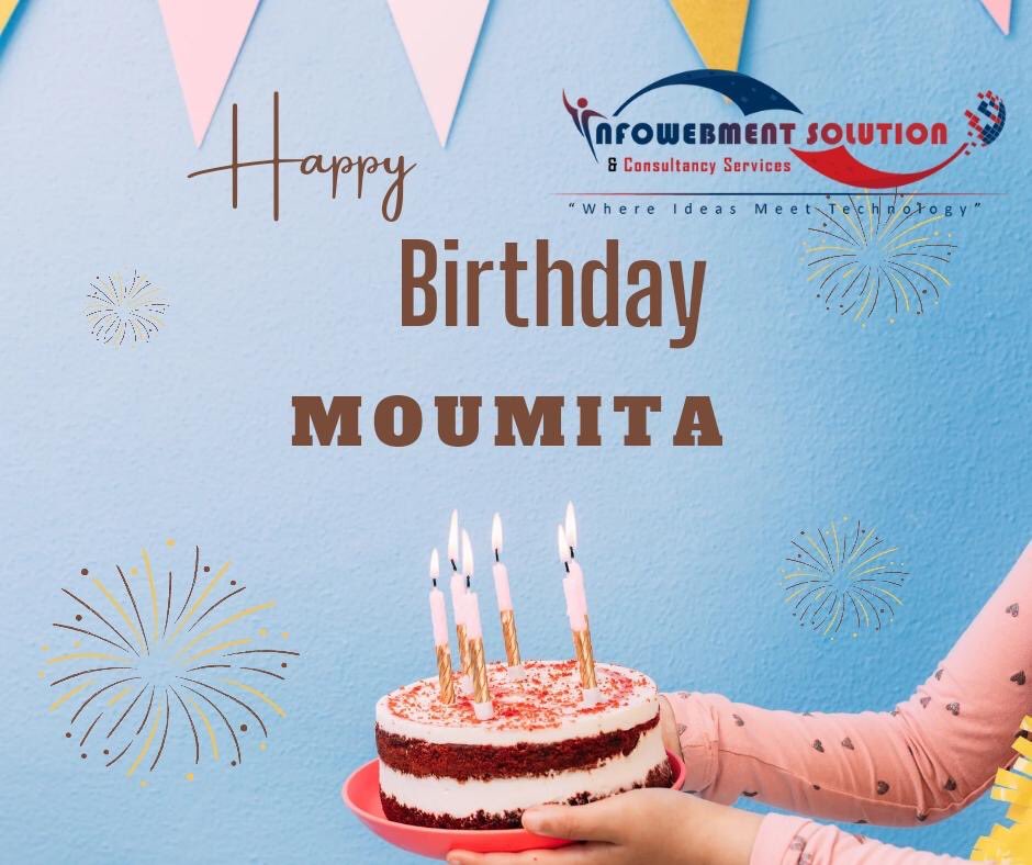 InfowebmentS's tweet photo. Happy Birthday ���🎉🎂 to one of our most valuable Co Worker Moumita Sarkar . An incredible Co Worker, who has been very instrumental to our Office. Your wisdom and kindness truly know no bounds.I wish you all the best for the future. https://t.co/zVFUvyzQmd