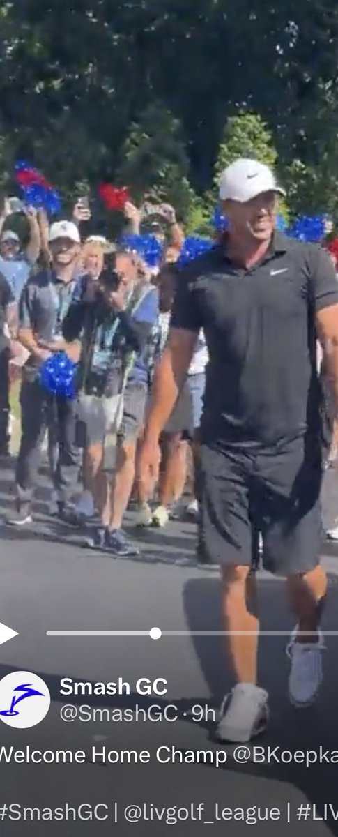 gwbstar17's tweet photo. @SmashGC @BKoepka @livgolf_league @SharkGregNorman @DanMotters did your work trip get cut short. Must of been great to have seen @SmashGC captain in the flesh. Big week this week #GoSmash https://t.co/G8Ppj62eiQ