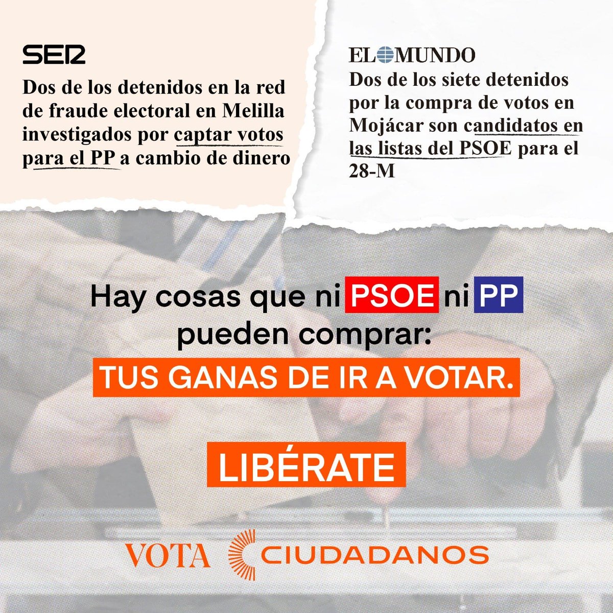 CsMontcada's tweet photo. Este 28 de Mayo #Libérate de su corrupción. Vota CS.
#Montcada #28M #CSMontcada https://t.co/9gw7JLW6zj