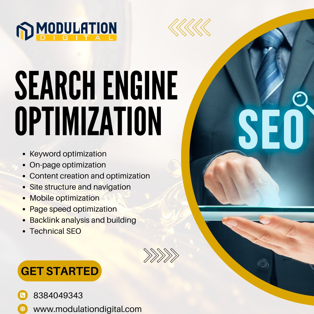Modulationdigit's tweet image. At Modulation Digital, we are specialize in Search Engine Optimization. That capture your unique brand and style.💻 
CLICK LINK IN BIO to learn more! 
Modulation Digital is the leading digital marketing, web design and web development agency in Laxmi Nagar, Delhi India.