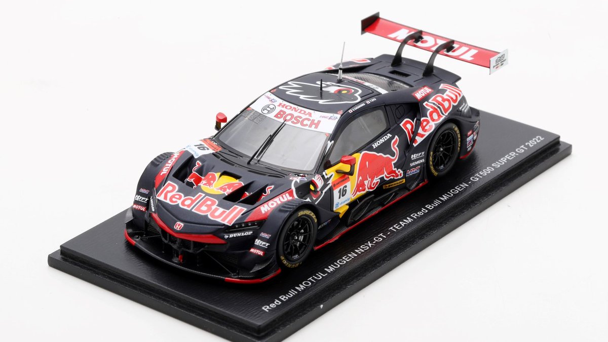 特注【spark】Red Bull MOTUL MUGEN NSX-GT 1/43 Spark 2022 Acura Red Bull MOTUL MUGEN NSX-GT No.16 TEAM