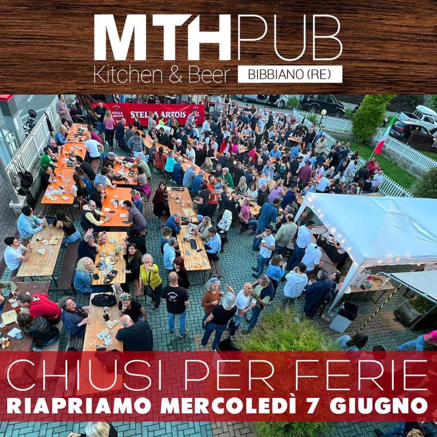 Dopo la super festa di domenica, ci prendiamo qualche giorno di pausa.
Ci rivediamo tutti mercoledì 7 giugno!!! 🍻
.
Via Angelo Secchi 46, Bibbiano (RE)
Info 333 359 0199 anche whatsapp