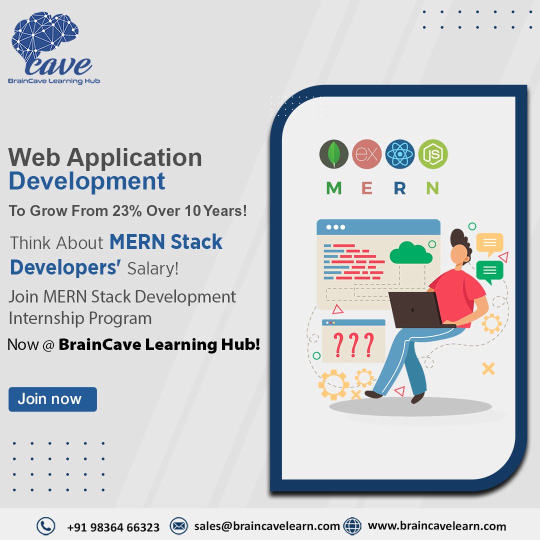 braincavelearn's tweet image. Level up your coding skills and join our 𝐌𝐄𝐑𝐍 𝐒𝐭𝐚𝐜𝐤 𝐃𝐞𝐯𝐞𝐥𝐨𝐩𝐞𝐫 𝐓𝐫𝐚𝐢𝐧𝐢𝐧𝐠 𝐚𝐧𝐝 𝐈𝐧𝐭𝐞𝐫𝐧𝐬𝐡𝐢𝐩 𝐩𝐫𝐨𝐠𝐫𝐚𝐦!

𝐄𝐧𝐫𝐨𝐥𝐥 𝐍𝐨𝐰 : braincavelearn.com

#merndeveloper #learning #learninganddevelopment #braincavelearn #training #internship