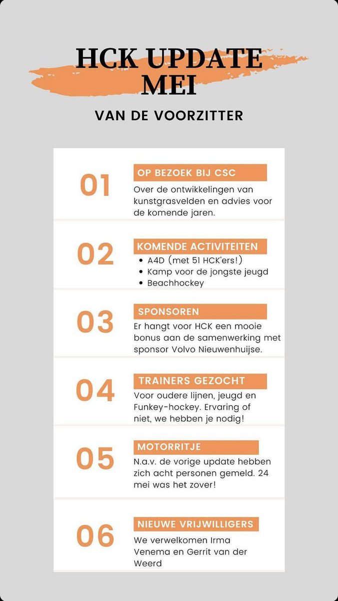 HCKampen's tweet photo. Er is weer een HCK Update. Check je mail! https://t.co/oxGi7gvhZh