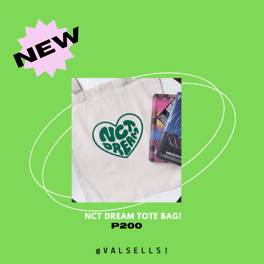 neovalsells's tweet photo. — NCT DREAM TOTE BAG! 💚

— Prices may vary due to the designs and sizes!
— We accept Custom Designs
— Made to Order!
— 📍 MNL PH 🇵🇭 | Camarin, Caloocan.

Sample pictures are from Pinterest
Please, Do not repost.

#NCTDREAM https://t.co/4Urxig8F5e