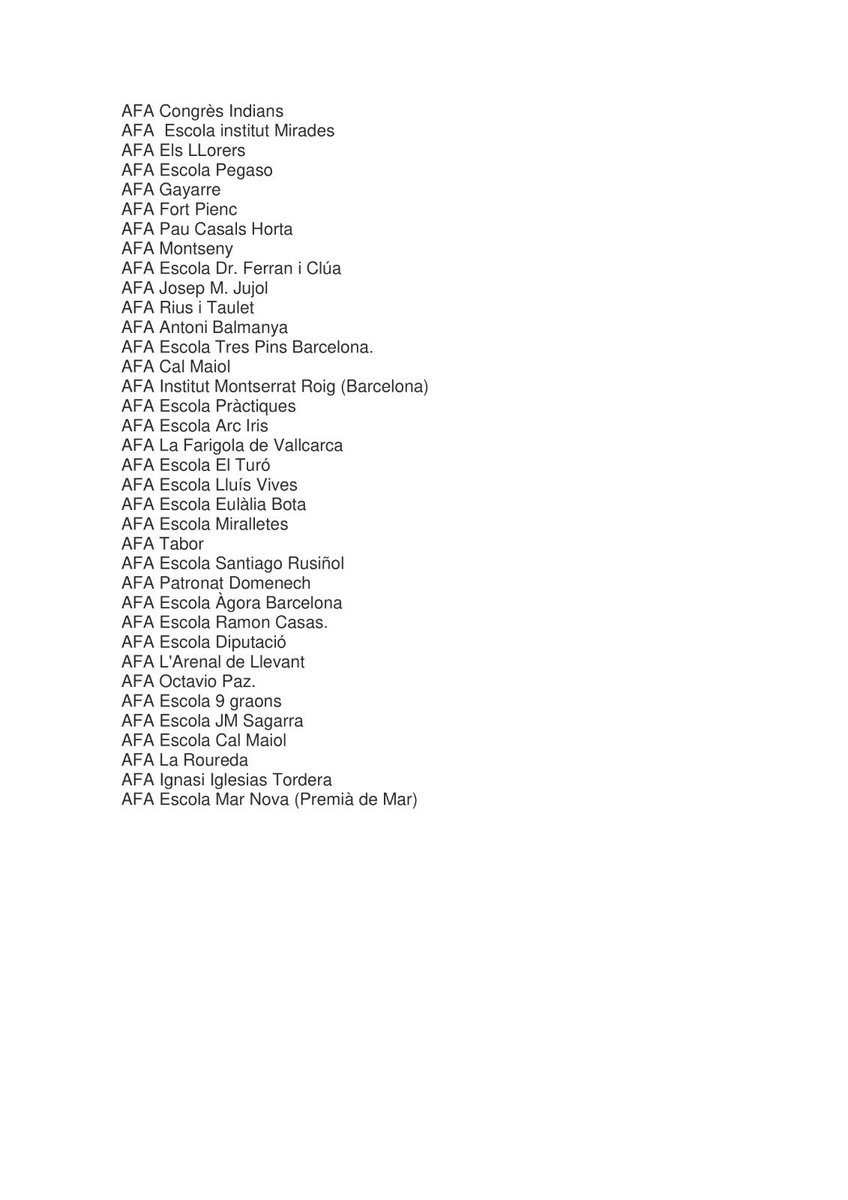 Les AFA's diem NO! No volem caritat, volem una escola pública de qualitat i gratuïta!

 <a href="/govern/">Govern de Catalunya</a> <a href="/educaciocat/">Educació</a> <a href="/affac_cat/">aFFaC</a>
#els100eurosaPressupostos #els100eurosaLaPublica