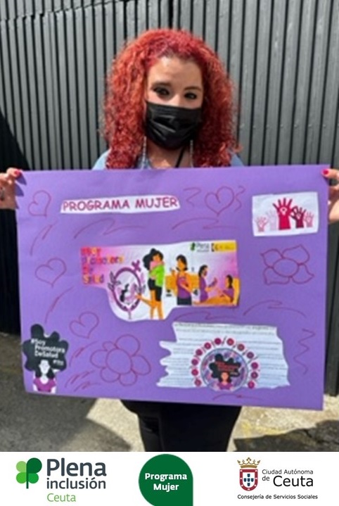 Desde el programa 'Apoyo a mujeres con discapacidad intelectual y del desarrollo para la promoción de la igualdad y la ciudadanía' se han impartido charlas sobre la promoción de la salud. Además, los participantes han realizado carteles.