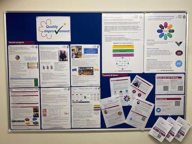 Happy Friday everyone! The sun is out in full force here on the island ☀️ ready for a great day ahead! We have just setup our QI board in the Education Centre @IoWNHSEducation to display all things Quality Improvement! Look how pretty it is💙