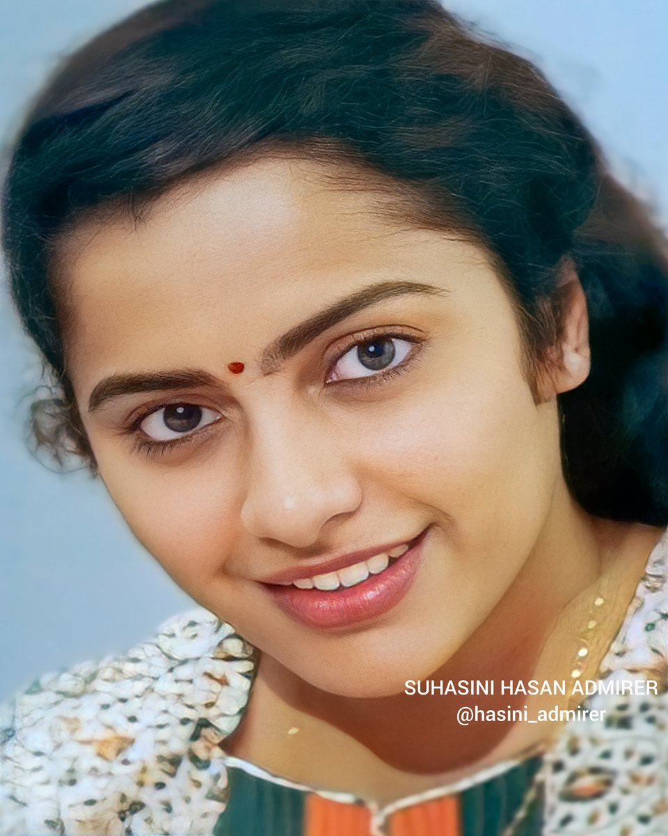 She creates happiness for others through her smile.❤❤❤

❤ @hasinimani ❤
#Perfection #MultiFaceted #MyLifeline 
#Legend #Superstar #Inspiration #Evergreen #80s #Suhasini #SuhasiniHasan #SuhasiniManiratnam #Tamil #Kannada #Malayalam #Telugu #SuhasiniHasanAdmirer #HasiniAdmirer