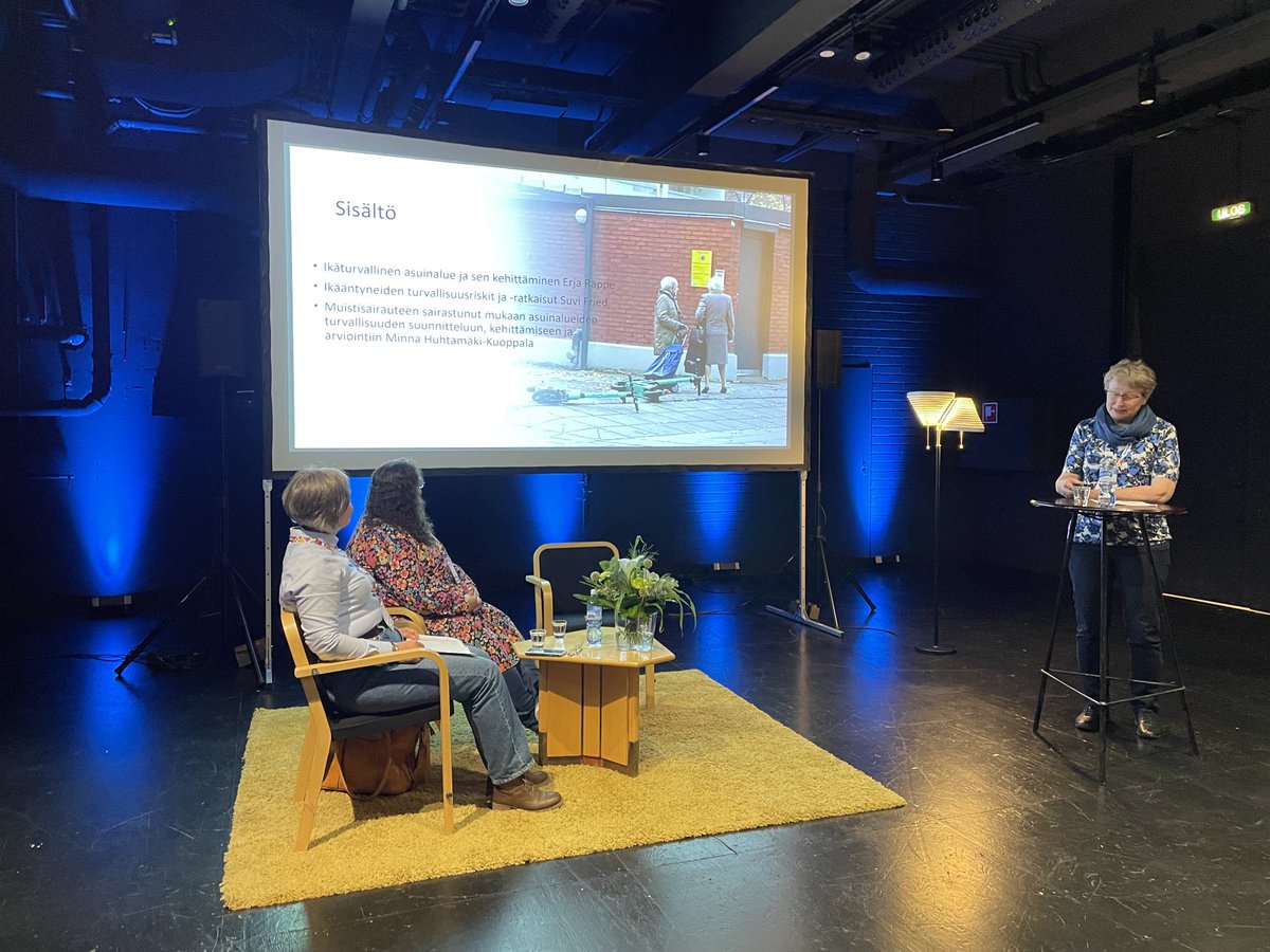 Liikkuminen asuinympäristössään on olennainen turvallisuuskokemuksen parantamisen väline ikääntyneiden kanssa. Lisäksi sosiaalisen ympäristön keinot käyttöön ⁦<a href="/RappeErja/">Erja Rappe</a>⁩ ⁦<a href="/Ikainstituutti/">Ikäinstituutti</a>⁩   #turvallisuustapahtuma2023 #sisäinenturvallisuus