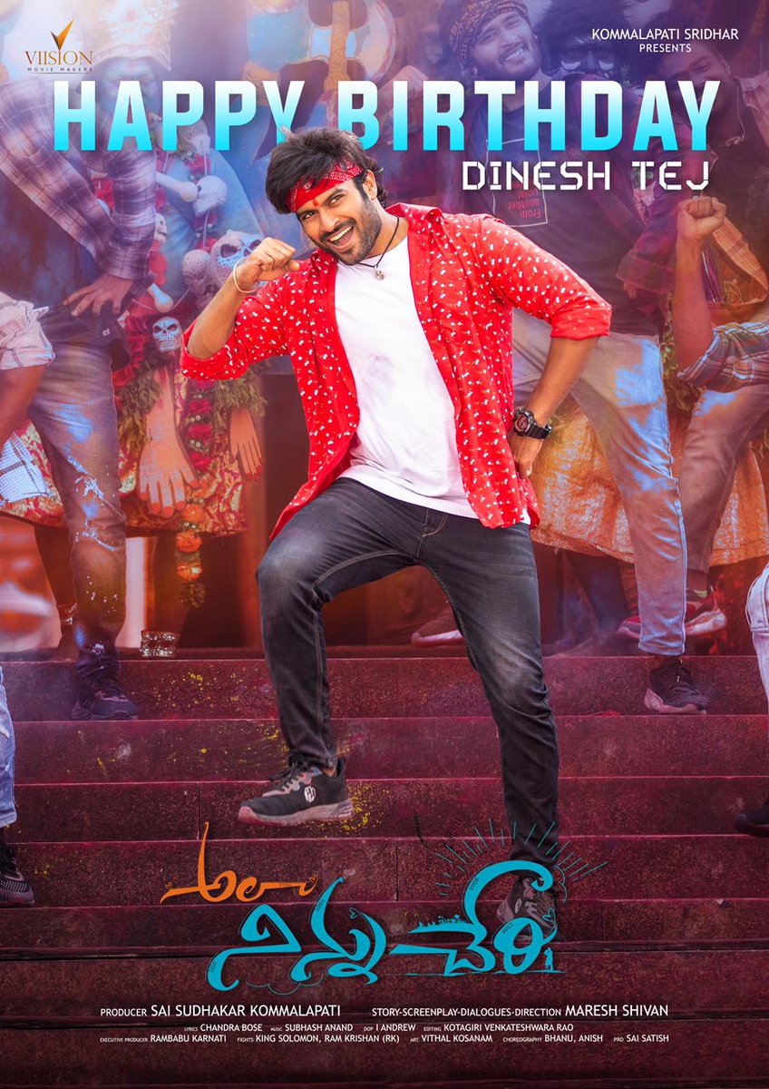 Subhash03846195's tweet photo. HAPPY BIRTHDAY DINESH TEJ sir🙏💐i m very happy to work with you for #AALANINNUCHERI Movie as a #MusicCompser.
Thank you https://t.co/qhsh5259sE