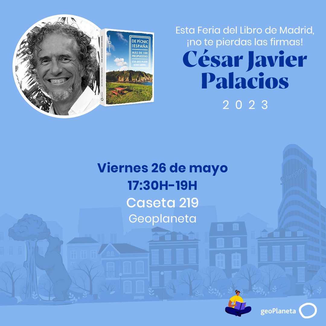 Esta tarde, si el tiempo o la autoridad no lo impiden, firmaré ejemplares de mi nuevo libro, la guía disfrutona de paisajes que he escrito junto con <a href="/ASandovalRey/">Antonio Sandoval</a> 🥰
"De pícnics por España"
Más de 100 propuestas para disfrutar de la naturaleza con mesa y mantel
Caseta <a href="/geoplaneta/">geoplaneta</a>