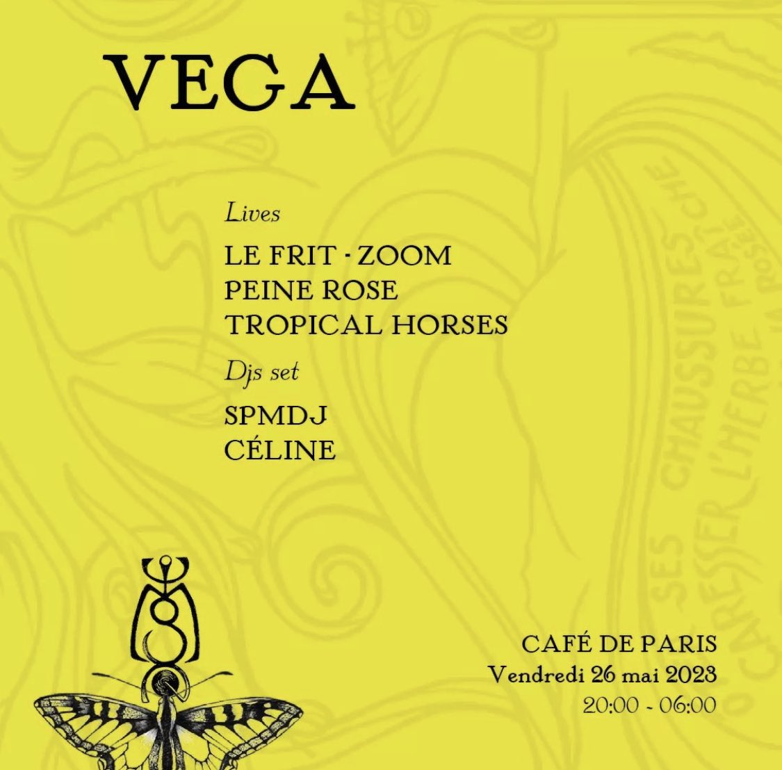 indie_or_die's tweet photo. Première soirée VEGA organisée par Technorama au Café de Paris. De 20h à 06h, ça danse. Toutes les infos pour les parigot•tes : 
 https://t.co/YFrn8lgJBp https://t.co/MtiDbqpsdY