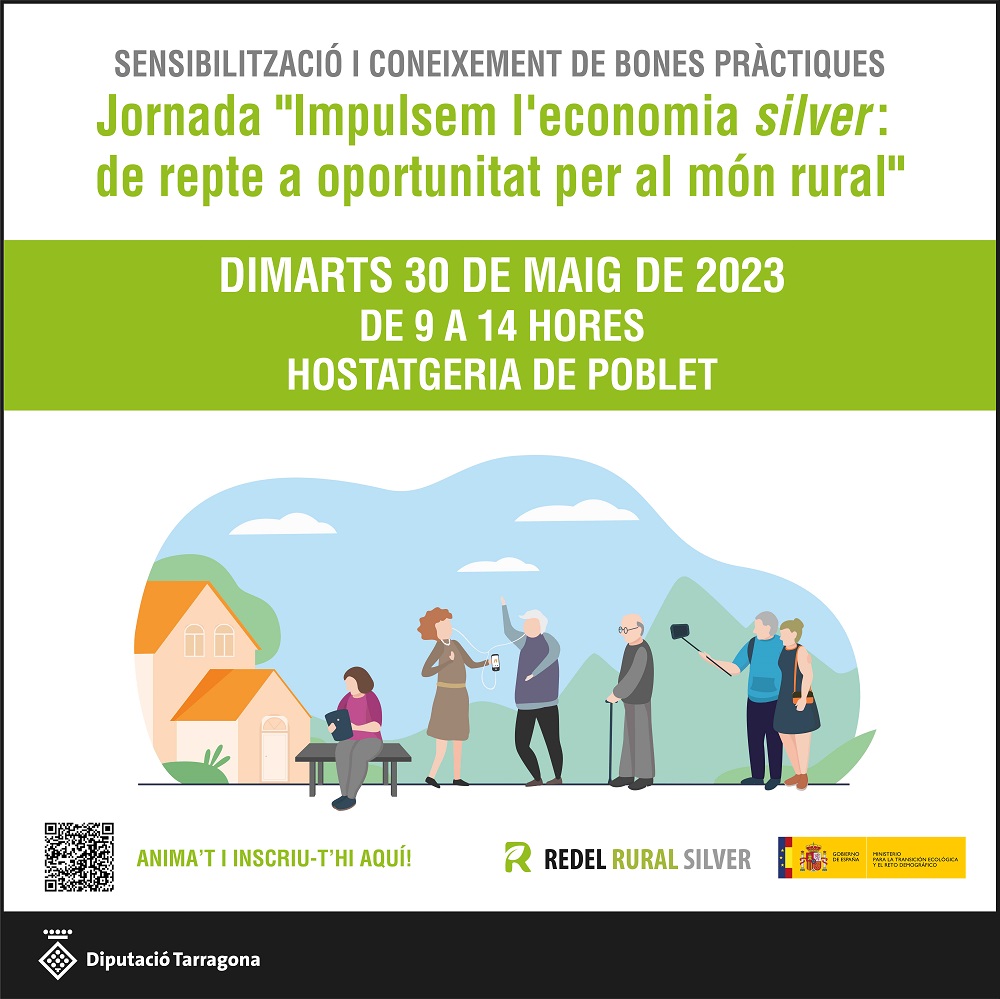 👉Una jornada tècnica debatrà sobre l'#EconomiaSilver com a oportunitat de desenvolupament econòmic a les zones rurals.
🗓️30 de maig
📍L’Hostatgeria de Poblet
📲Inscripcions: dipta.cat/empren/jornada…
#MésBonesIdees #MésFuturs