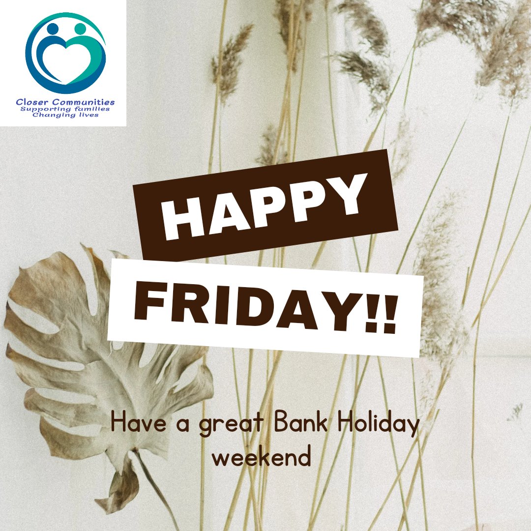 Whatever you are doing this weekend have a good'un 😍 #fridaymorning #BankHolidayWeekend #sunny #closercommunities #charity #fypシviral