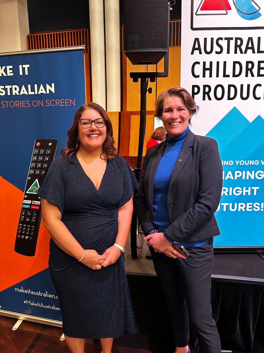 SLR_Productions's tweet photo. Wonderful to have the support of @PerinDavey @patconaghan1 at the launch of Parliamentary Friends of Australian Children's Storytelling @Screen_Producer #makeitaustralian https://t.co/0knJ6ZP2yl