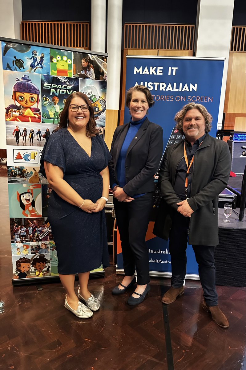 SLR_Productions's tweet photo. Wonderful to have the support of @PerinDavey @patconaghan1 at the launch of Parliamentary Friends of Australian Children's Storytelling @Screen_Producer #makeitaustralian https://t.co/0knJ6ZP2yl