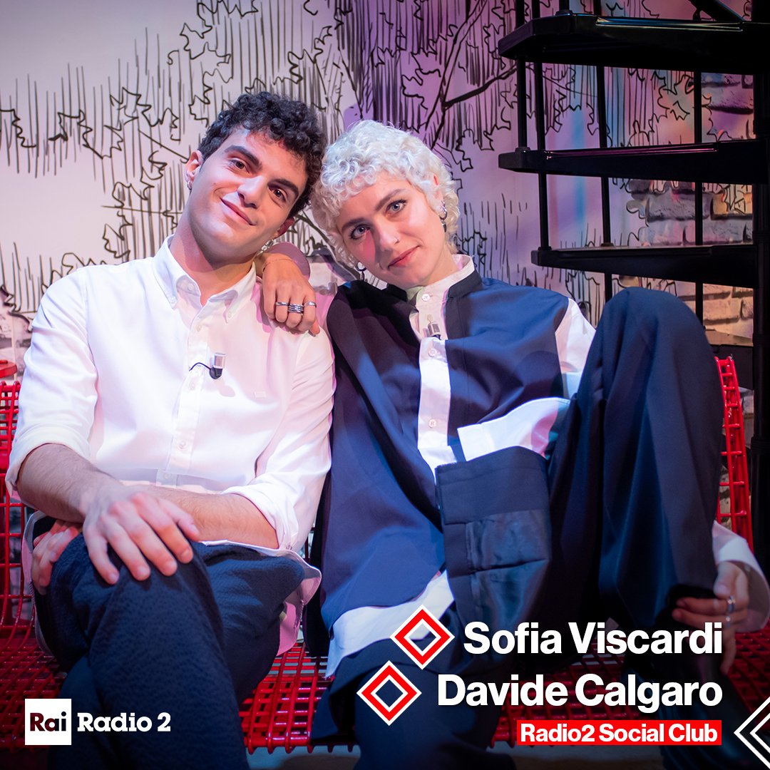 RaiRadio2's tweet photo. 📌 Ospiti oggi a #Radio2SocialClub 👉 Sofia Viscardi &amp; Davide Calgaro, @federicobaroni_ e @saverioraimondo 📻

ON AIR dalle 10.35 alle 12 su #RaiRadio2, e sul canale 202 del Digitale Terrestre 📺

[@Raiofficialnews] https://t.co/JDFRwBazje
