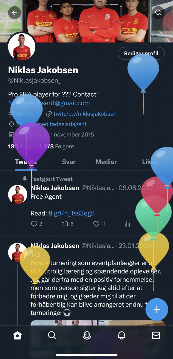 21🇩🇰🎈
Man begynder at føle sig gammel efterhånden👴🤪