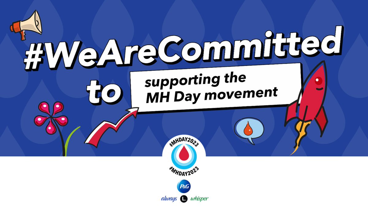 Excited to further expand our fantastic partnership with Procter and Gamble &amp; Always! Their commitment over the past 7 (!) years has been critical for the growth of the impact of MH Day, from a reach of 158 million people in 2017 to 687 million in 2022 #MHDay2023 #WeAreCommitted