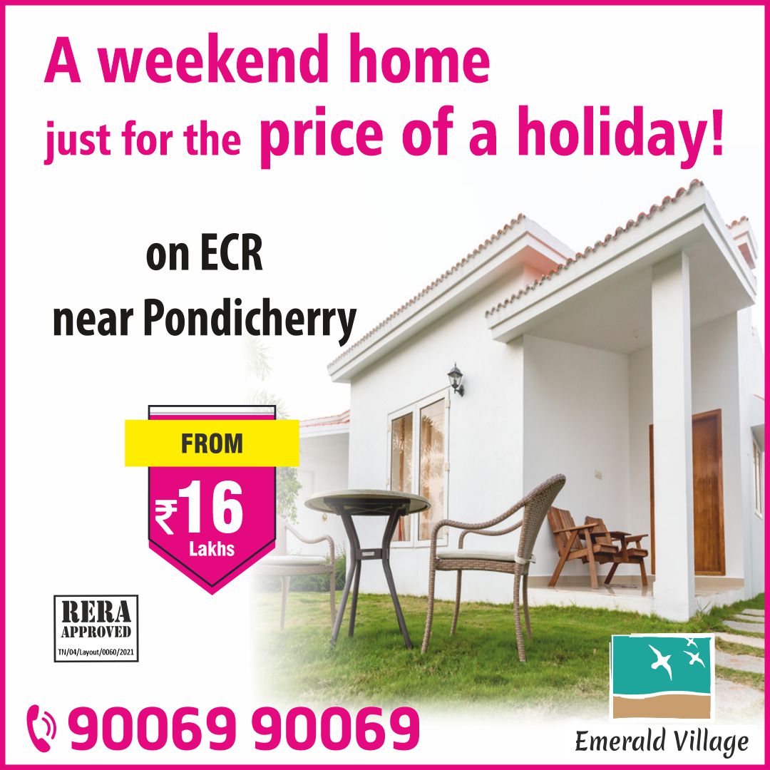 ColorHomes2's tweet photo. 💥 Secure your future and secure your investment with our RERA-approved plots in ECR,
💥where coastal living meets legal assurance.
💥For bookings and details 📞90069 90069

#future #investment #assurance #legal #emeraldvillage https://t.co/kcfQ36G7rf