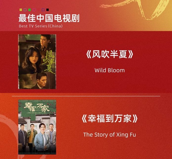 #ZhaoLiying is nominated for The 28th Magnolia Awards 2023 as Best Actress for her performance in #WildBloom, and her two dramas #WildBloom #TheStoryOfXingfu as Best TV Series, good luck to yingbao🎉🫶!

note: magnolia is one of most prestigious drama awards in china

#赵丽颖