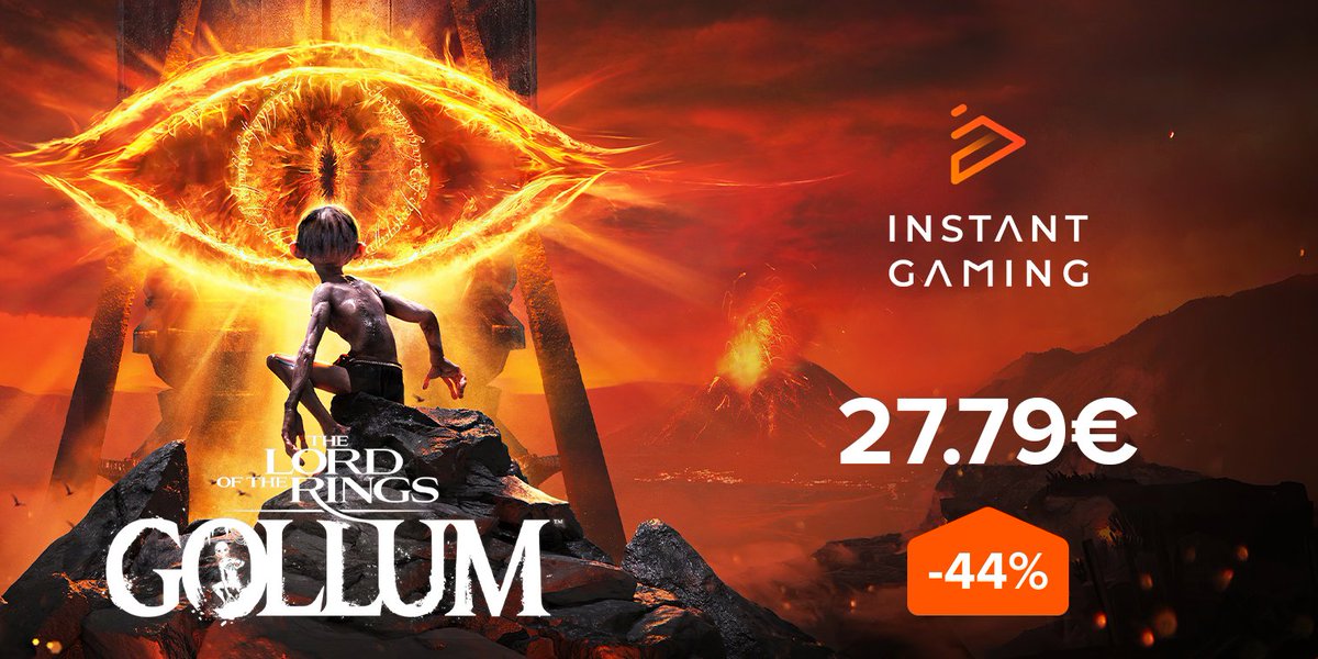 💍EL SEÑOR DE LOS ANILLOS: GOLLUM💍

Ya tenemos por aquí el lanzamiento de El Señor de los anillos en <a href="/InstantGamingES/">Instant Gaming</a> 

con un pedazo de descuento del  44%🔥

⬇️
bit.ly/GollumMills