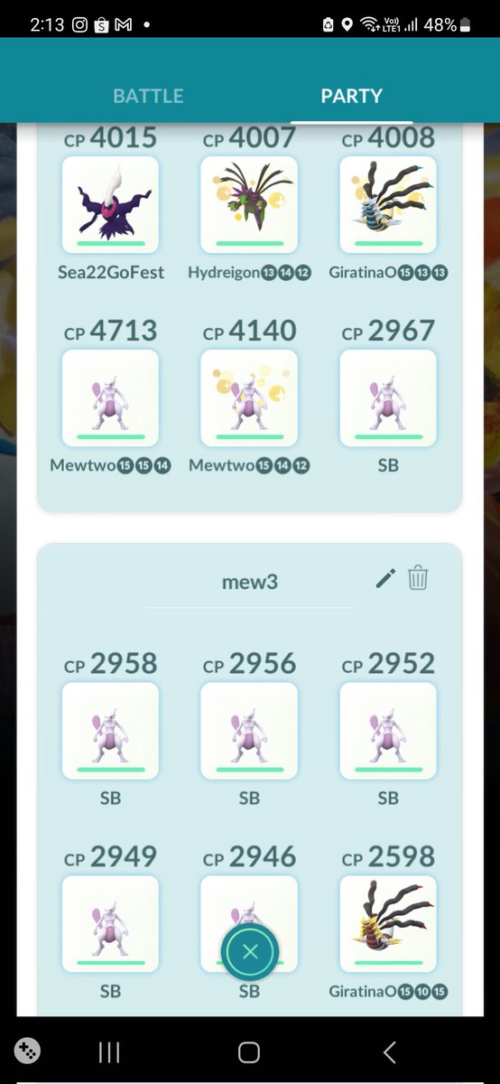 IsSingSongTime's tweet image. SUPER excited for tomorrow😁 with 21 people rolling Im prob just going to be lazy and use 8 SB mewtwos and not waste stardust🤣