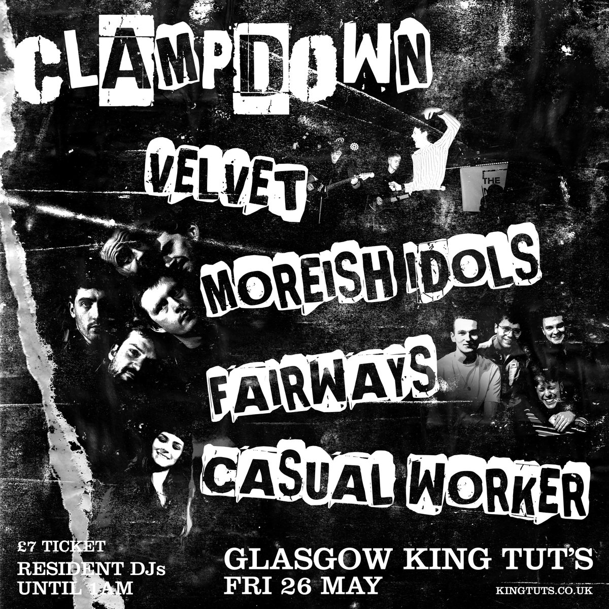 King Tut's Wah Wah Hut (@kingtuts) on Twitter photo TONIGHT AT TUT'S βΎ Clampdown 002: <a href="/Velvetbandgla/">Velvet</a> + <a href="/moreishidols/">Moreish Idols</a> + Fairways + Casual Worker
FINAL TICKETS β ktwwh.co/clampdown TONIGHT AT TUT'S βΎ Clampdown 002: <a href="/Velvetbandgla/">Velvet</a> + <a href="/moreishidols/">Moreish Idols</a> + Fairways + Casual Worker
FINAL TICKETS β ktwwh.co/clampdown