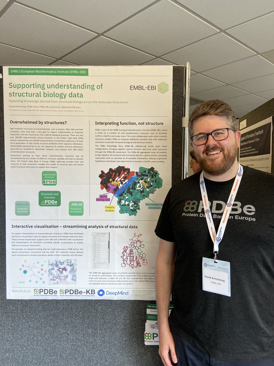 Delighted to be at the <a href="/BiochemSoc/">Biochemical Society</a> Evolving Molecular Bioscience Education conference, presenting a poster on <a href="/PDBeurope/">Protein Data Bank</a> and #PDBeKB and how we are making macromolecular structures more accessible to the biosciences community.