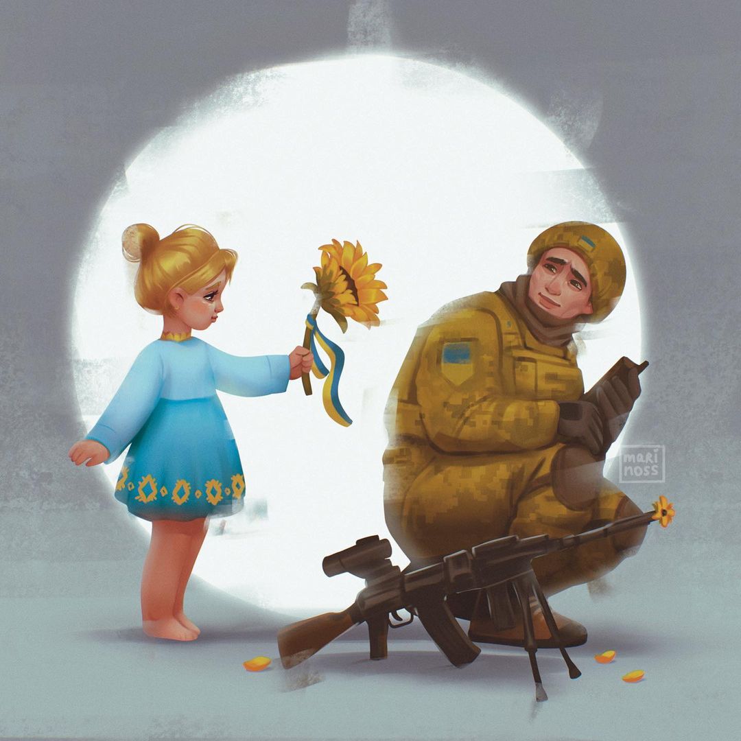 brave_ukraine's tweet photo. Thanks to our brave Armed Forces of Ukraine💙💛 Дякуємо нашим мужнім ЗСУ💙💛
@marinoss_art https://t.co/T2OGLALMSZ