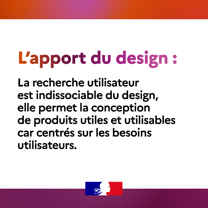 design_gouv's tweet photo. #DesignNumérique et recherche utilisateur.

La recherche utilisateur permet la conception de produits utiles et utilisables car centrés sur les besoins. Pour en savoir plus, regardez notre webinaire 👉 https://t.co/AfHMnqZ4Na