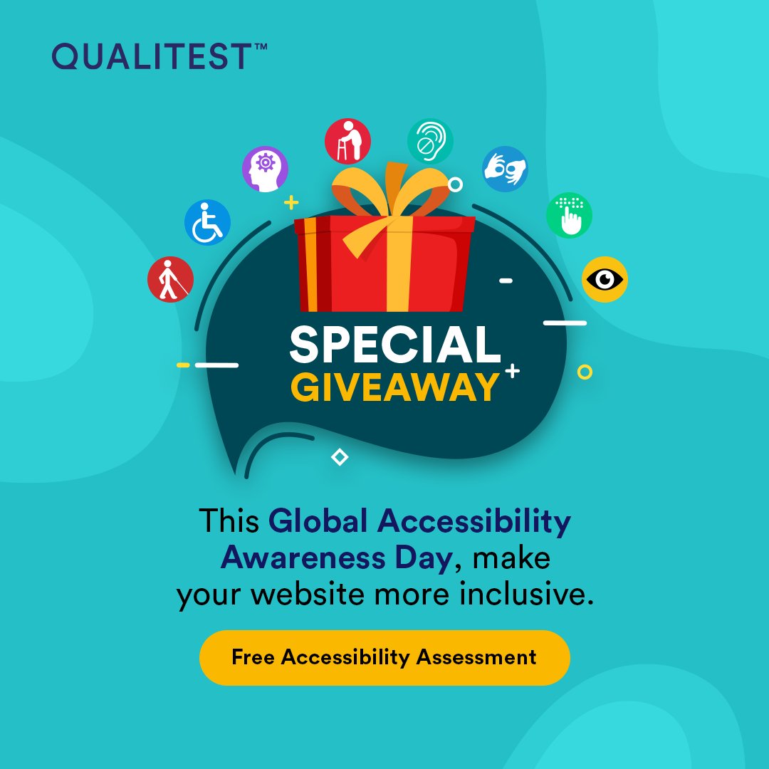 We're giving a #FREEaccessibilityassessment of up to 5 pages to spot areas for improvement. Get your website evaluated for gaps. 
Click the link bit.ly/3Mh1pzl 
#GlobalAccessibilityAwarenessDay #FreeAssessment #GAAD