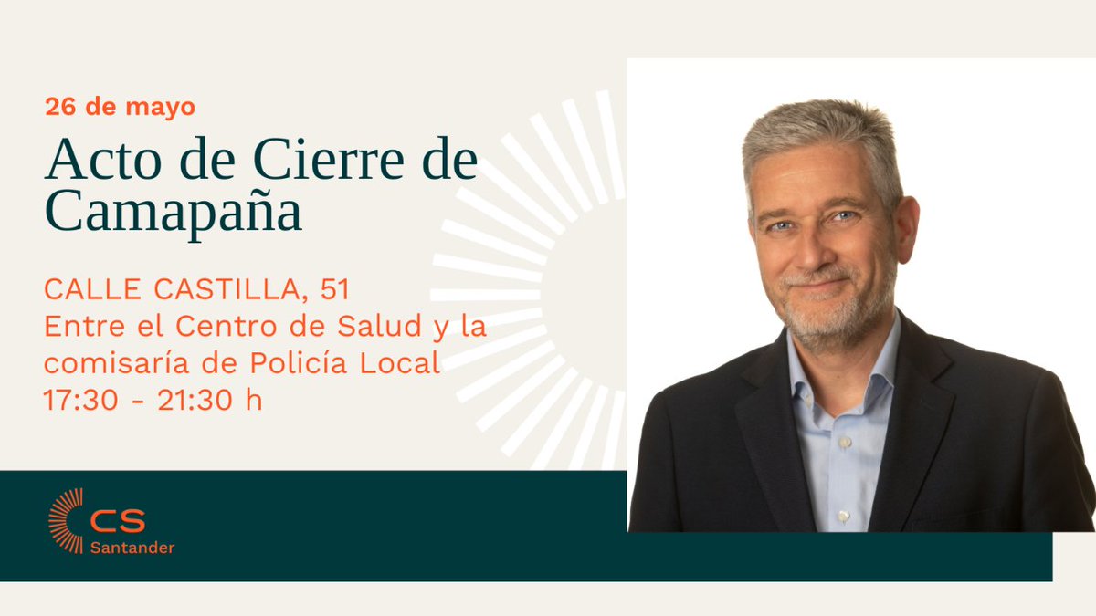 Hoy terminamos campaña con ilusión, ganas y música en directo
Queremos agradeceros la fuerza y las ganas de seguir poniendo freno a los abusos de los partidos de siempre que nos habéis trasmitido
El #28M es posible un #Santander renovado
¡Os esperamos!👋
#SantanderPorEncimaDeTodo