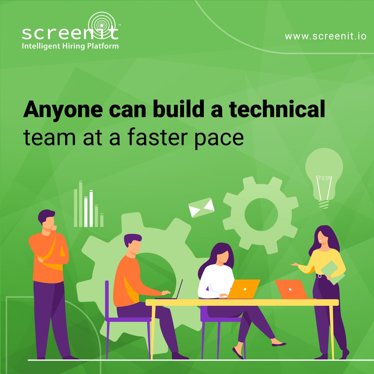 At ScreenIt, we understand the importance of building a strong tech team. 
Get started today and take your team to new heights!
For Enquiry:  +91 9360964607, 91 9176676006, +91 9360964605

#TechTeam #ScreenItHiring #ScreenIt #techhiring