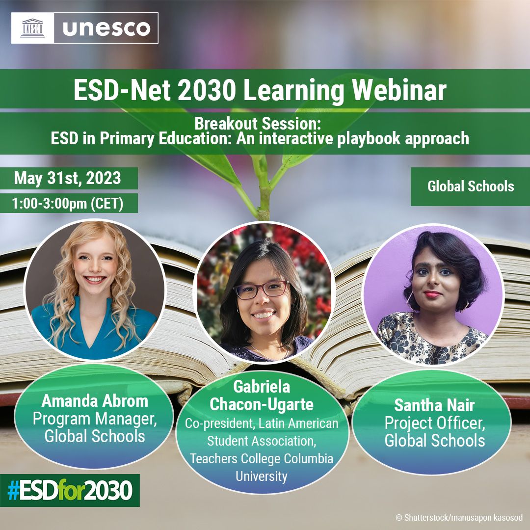 Mission4point7's tweet photo. On May 31, Join #Mission4point7 founding partners @SDGsInSchools for a workshop on ‘ESD in Primary Education: An interactive playbook approach,’ part of the @UNESCO ESD-Net 2030 Learning Webinar series. Register now👉https://t.co/P3Kc7NNx8P
#ESDFor2030 #TransformingEducation https://t.co/bhRi7HIEak