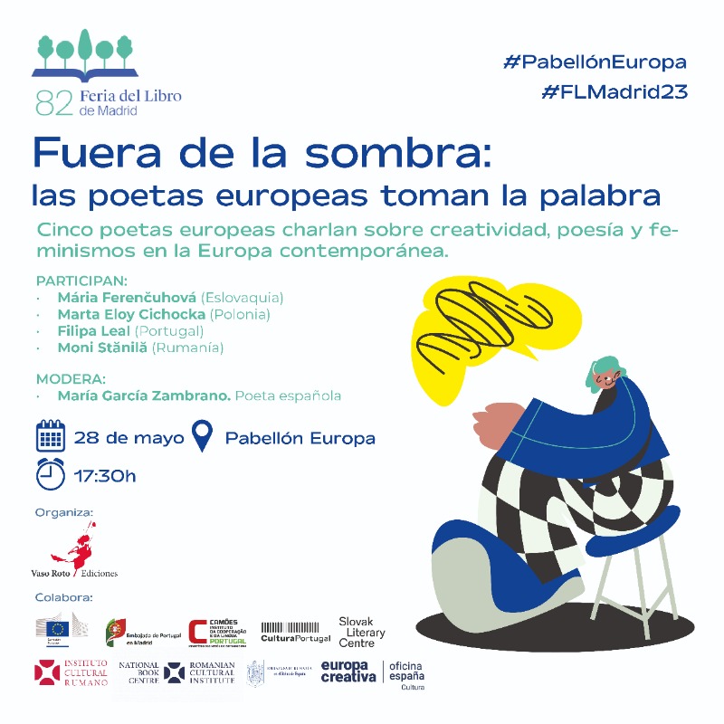 ComisionEuropea's tweet photo. ¡Nuestra agenda de hoy en #PabellónEuropa @FLMadrid!

🔹10:45 Taller Infantil - Františka Loubat
🔹13:00 Presentación Odsunuté děti - Marek Toman
🔹13:15 Presentación El baile del oso - Irena Dousková
🔹17:30 Mujeres Poetas Europeas
🔹20:00 Europa Ilustra - Finlandia y Portugal