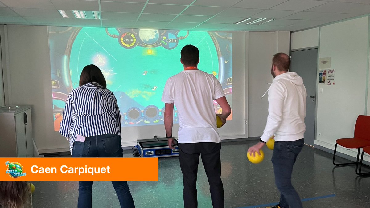 OrangeNormandie's tweet photo. 🤿Les collaborateurs @OrangeNormandie de Caen et Rouen se jettent à l'eau pour préserver nos océans, avec le jeu immersif Clean The Ocean de @NeoXperiences !
Une expérience ludique pour sensibiliser les collectifs à la préservation des fonds marins ! 
#TousEnsemblePréservonsLaMer https://t.co/BtWxHvilxX
