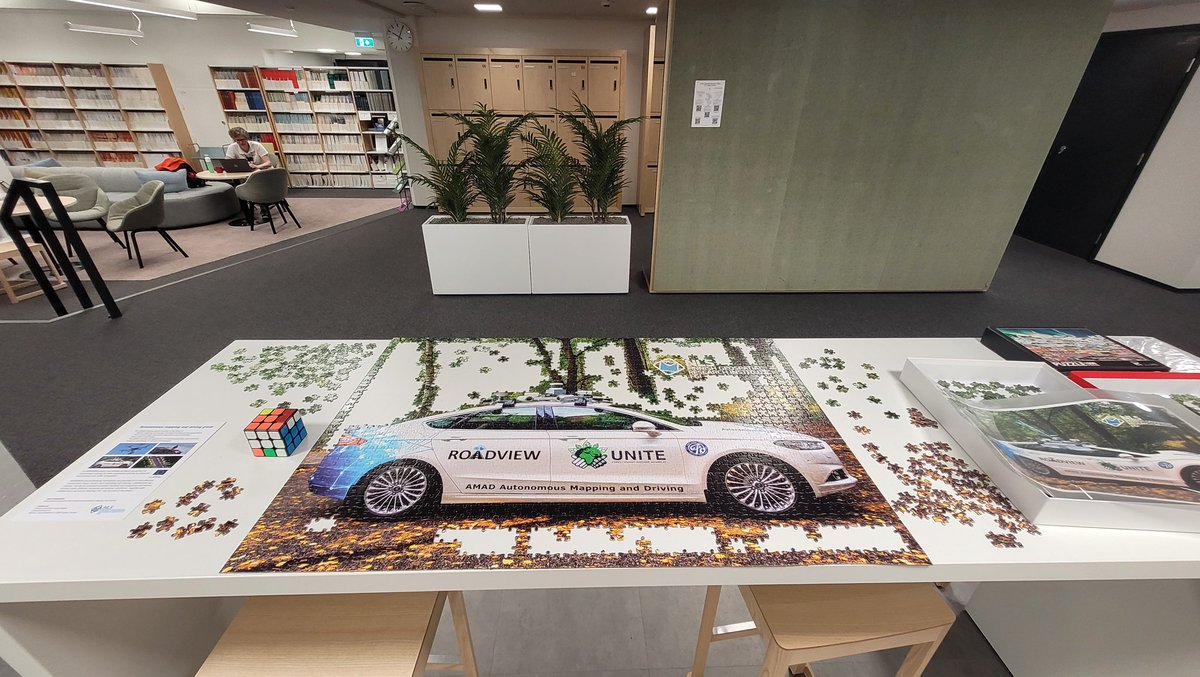 FGIautonomous's tweet image. Our scientists spend their working hours trying to piece together software, algorithms, data management and sensors for safe #autonomousdriving in any conditions with our mobile research platform ARVO. On their breaks they piece together ARVO in a puzzle form! @ROADVIEW_EU