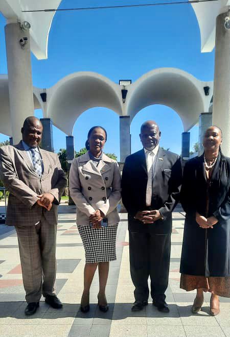 SADC Parliamentary Forum (@sadcpf) on Twitter photo COURTESY CALL SPEAKER'S OFFICE PARLIAMENT OF BOTSWANA, 22ND MAY 2023 - From left to right: Parliamentary Legal Counsel Mr Linchwe Tlhowe, Clerk of the National Assembly Ms Barbara N. Dithapo, Deputy Speaker, Hon. Pono P. M. Moatlhodi and Ms <a href="/BoemoSekgoma/">Boemo Sekgoma- SADC PF Secretary General</a> - Secretary General COURTESY CALL SPEAKER'S OFFICE PARLIAMENT OF BOTSWANA, 22ND MAY 2023 - From left to right: Parliamentary Legal Counsel Mr Linchwe Tlhowe, Clerk of the National Assembly Ms Barbara N. Dithapo, Deputy Speaker, Hon. Pono P. M. Moatlhodi and Ms <a href="/BoemoSekgoma/">Boemo Sekgoma- SADC PF Secretary General</a> - Secretary General