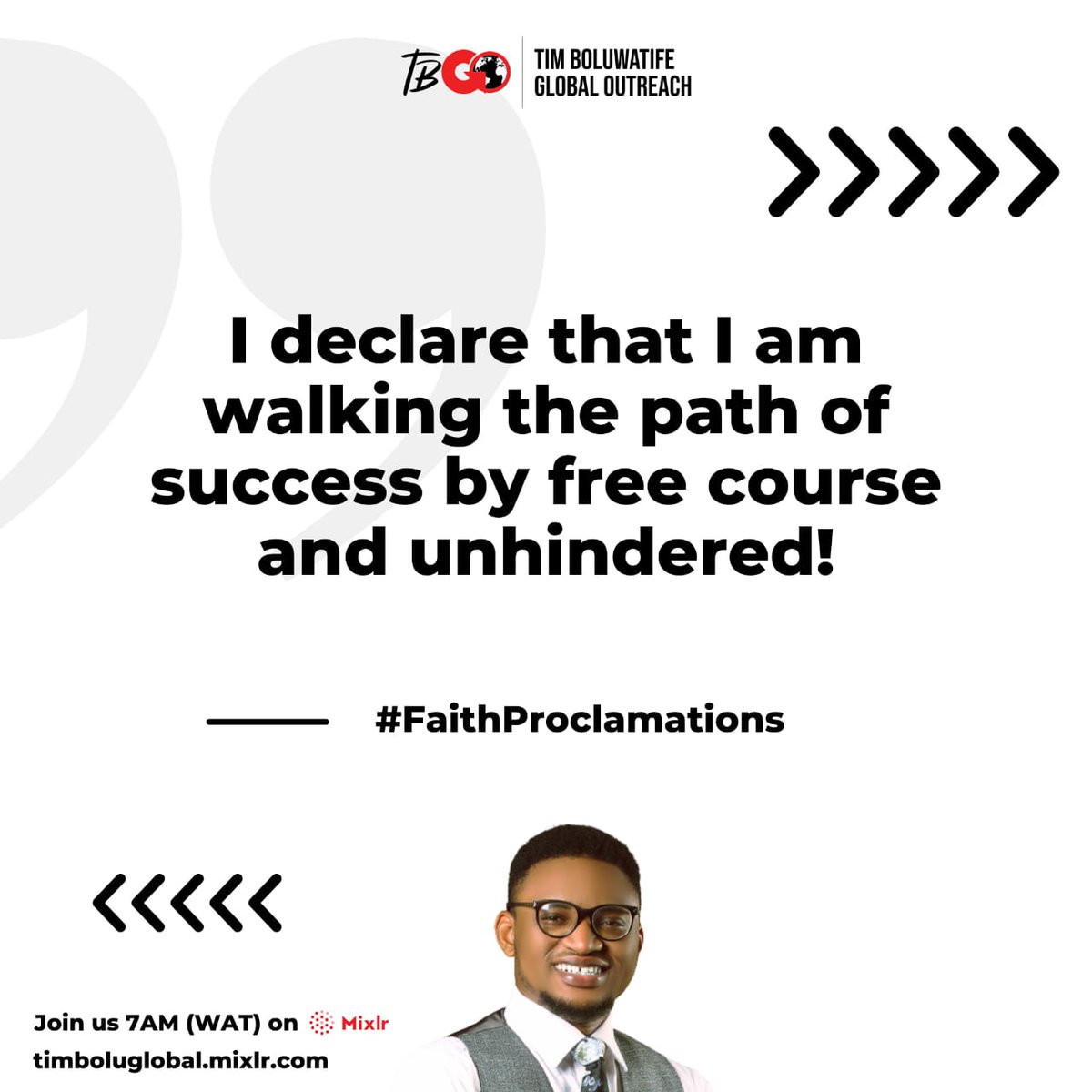 binuyo_victor's tweet photo. My reality today and always! #FaithProclamations #RevTimBolu #TBGO #dailyconfession https://t.co/mr9R6s9F7O