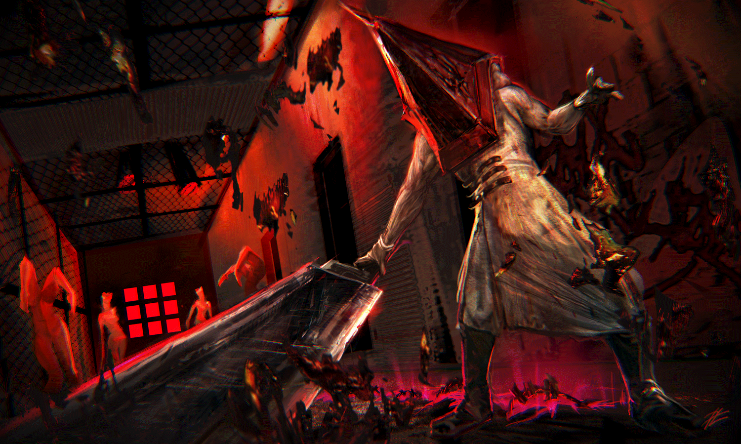 This Pyramid Head fanart is awesome! (Source in the comments) : r/silenthill