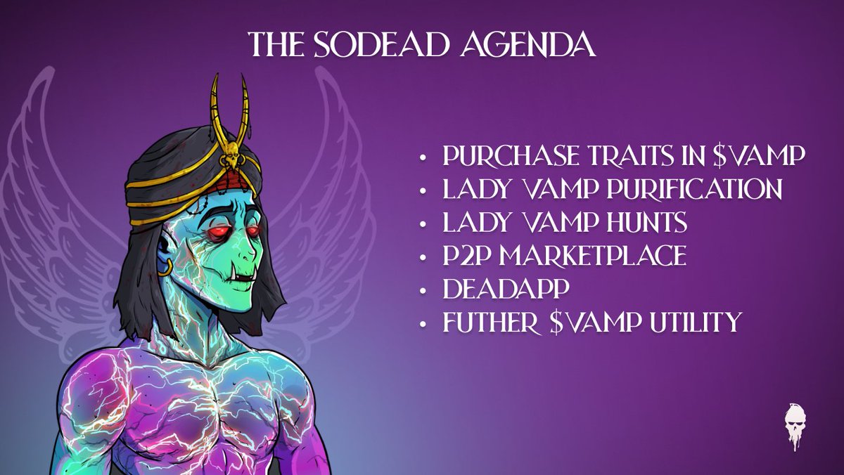 SoDeadNFT's tweet photo. GM and Happy Friday Vamps! โ๏ธ ๐ฉธ
Boy oh boy do we have some seriously GOOD shit coming your way! ๐ฅ
*Ps - Thereโs something else not mentioned in the graphic that weโre keeping on the hush for our holders ๐ ๐คซ ๐
So, โWTF is SoDead up to lately?โ
THIS๐
#SoDead #DeadTeam https://t.co/JhRzEoWncH
