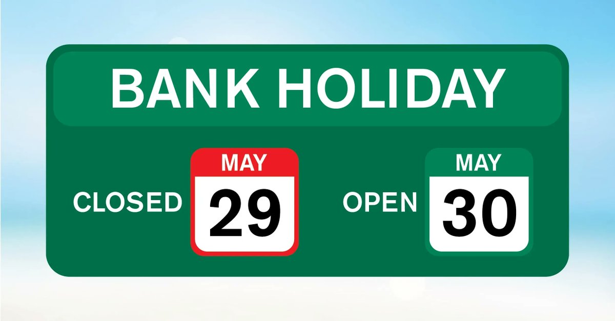 sov_print's tweet image. Our offices will be closed on Monday 29th May for the #bankholiday.

We will be back open from 8am on Tuesday 30th May for any enquiries, we hope everyone has a great long weekend! 

#sovprint #openingtimesupdate #maybankholiday