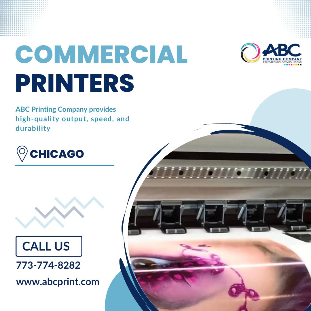 ABC Printing Company is your go-to choice for Chicago commercial printers. From custom marketing materials to large-format banners and signs, we offer a wide range of printing services for businesses of all sizes. Contact us today to get started.
🌐:- abcprint.com/product/produc…