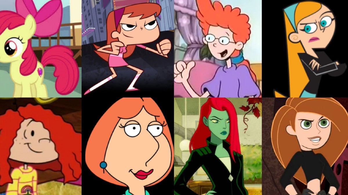 Everyone is red hair #cartoonnetwork #Nickelodeon #DisneyChannel #ScoobyDoo #mylittlepony #TheLittleMermaid #codenamekidsnextdoor #FamilyGuy #totallyspies #thefairlyoddparents #thepowerpuffgirls #FairyTail #dcsuperherogirls #winxclub #rogerrabbit #ben10alienforce 🙂🙂❤️❤️