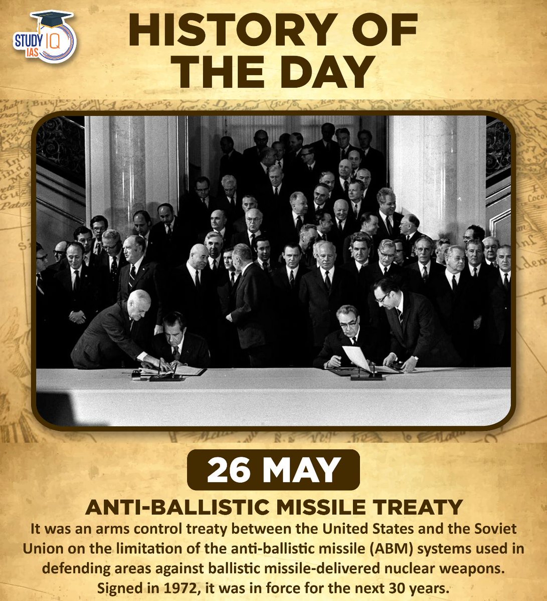 History of The Day

#historyoftheday #todayhistory #antiballisticmissiletreaty #missiletreaty #antiballisticmissile #usa #sovietunion #abm #nuclearweapon #upsc #cse #ips #ias